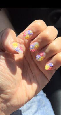 Unicorn chrome with hand drawn floral design