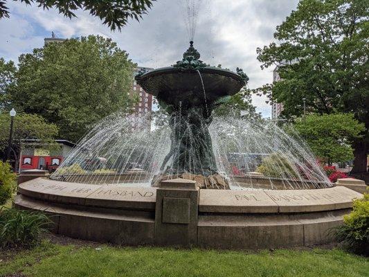 Bajnotti Fountain in Burnside Park, Providence