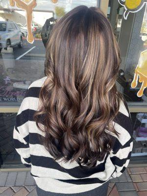 Teen cut & color balayage