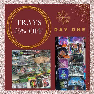 12 DAYS OF CHRISTMAS DAY 2  ALL TRAYS ARE 25% OFF