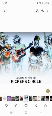 PICKERS CIRCLE SUNDAYS 1:30-3:30