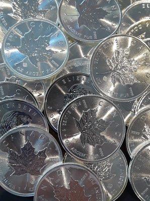 We stock many different Silver bullion coins! Call for the latest pricing and availability!