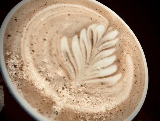 Latte art by Barista Hayden