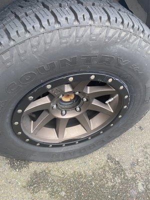 My flat ass tire