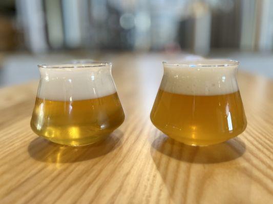 "Hortensia" (Southern German-style Pilsner) and "Livia" (Pale Ale)