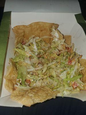 Taco salad with no meat no cheese