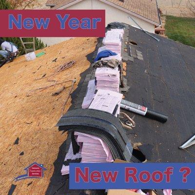 New year, new roof?  Ring in the New Year on a high note with brand new roof from Veterans Construction Services.