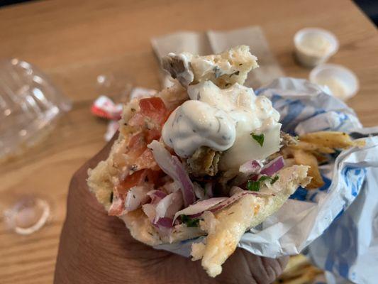 Beef and Lamb Gyro Pita