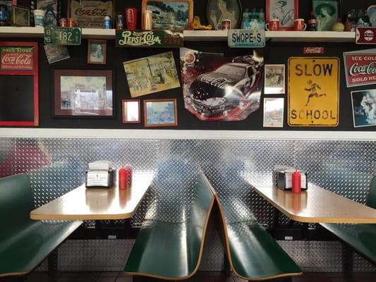 Booths & coca cola memorabilia