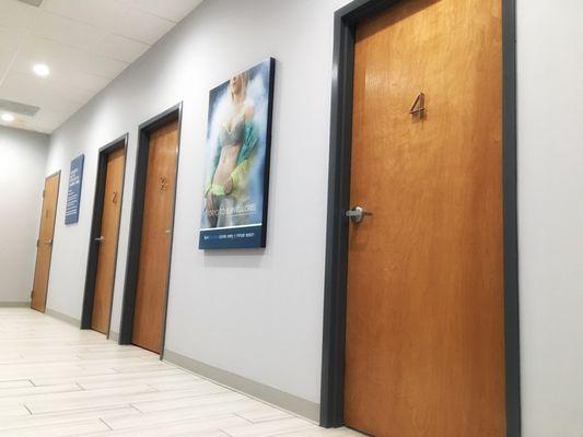 entrance to whole body cryosauna and infrared sauna.