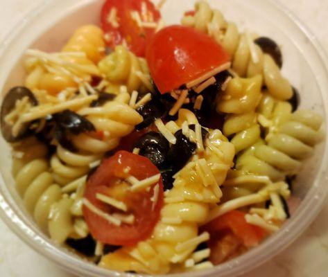 The pasta salad.