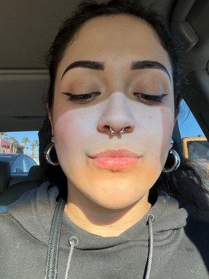 Septum piercing