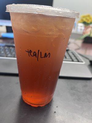 Lilikoi Mango iced tea lemonade