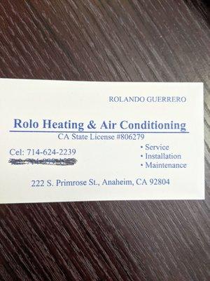 Rolo Heating & Air Conditioning Kababayan