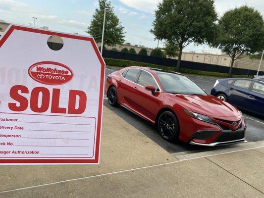 SOLD! 2023 Camry XSE in Supersonic Red