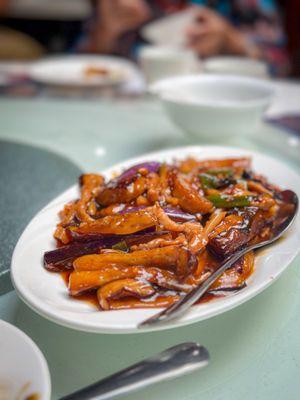 egg Eggplants in brown Sauce