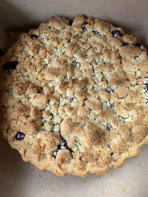 Blueberry Crumble Pie!