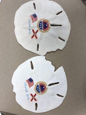 UV printed sand dollars