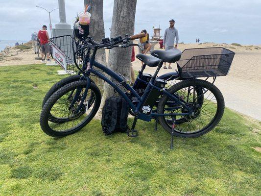 Bikes at the wedge Newport Beach