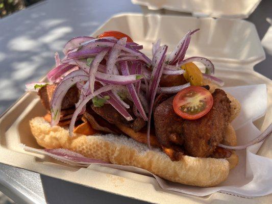 Peruvian Pan con Chicharrón