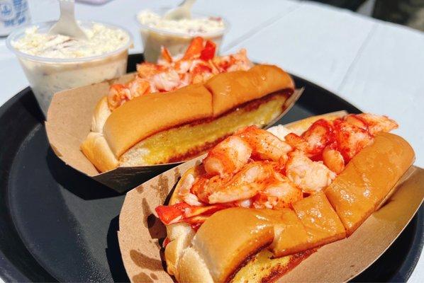 The perfect duos...2 Lobster Rolls and 2 Potato Salads