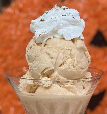 Did someone say fall?! 
Try our seasonal pumpkin ice cream!