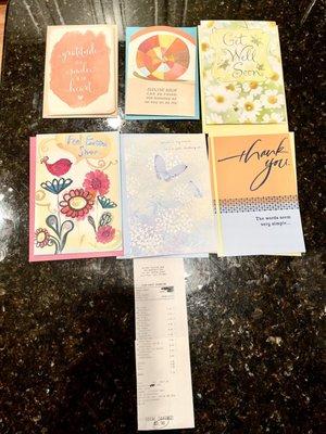 I got five cards for $1.34 using my coupons and rewards. (5.6.23)