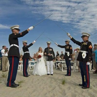 Military Beach Weddings