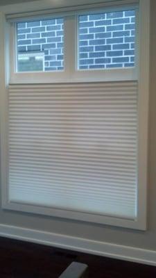 Top down/bottom up cordless Hunter Douglas blinds