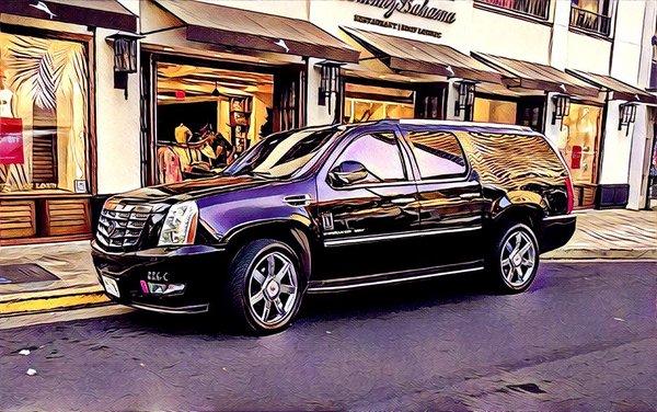 Cadillac Escalade ESV        Room for 6 passengers and luggage