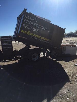 Our last stop, the landfill. Where your junk goes after we have donated and recycled!