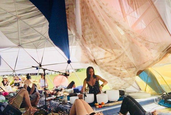 Sound Healing Journey at DisclosureFest Sound Dome 2018