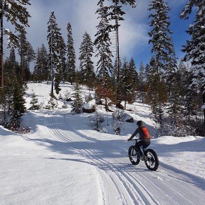 Fatbiking the ridge