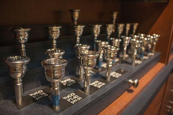 Robert Tucci Low Brass Mouthpieces.