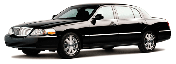 4 Person Black Lincoln Town Car