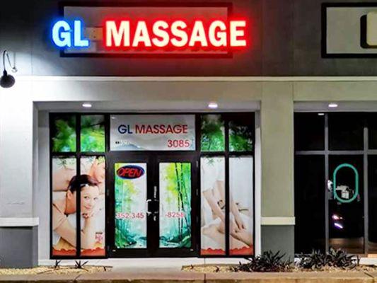 GL Massage store front.