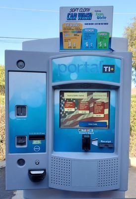 Soft Cloth car wash payment kiosk.  21 January 2021