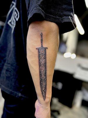 Ludwig's Holy Blade Tattoo from Bloodborne