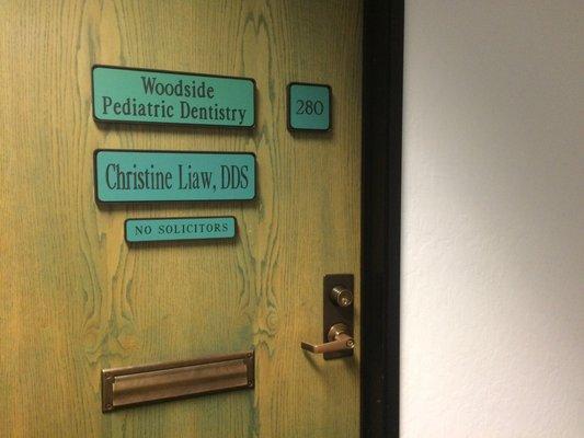 Dr. Christine Liaw's office is on the second floor. There's an elevator but we usually use stairs.