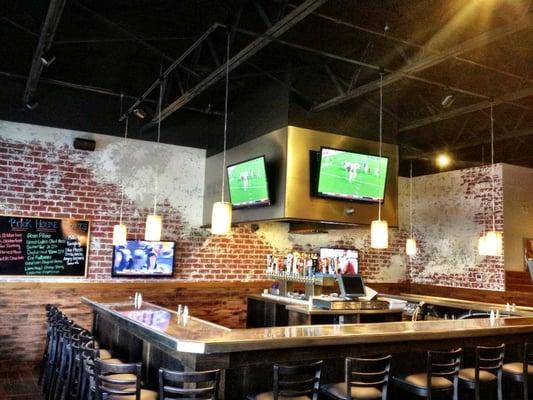 Bar area at The Brick House Tap & Grill