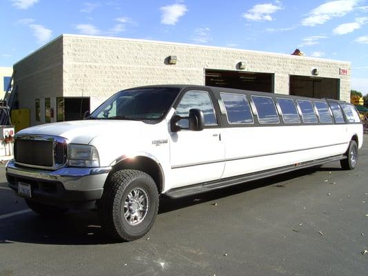 The big Excursion limo. Temecula Wine tasting monster.