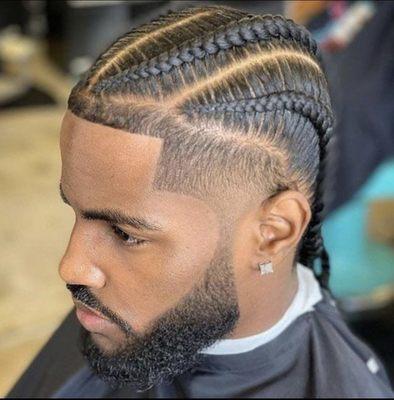 Yes we do men braids    Please call or text 9548164872 for you appointment  39 S Pompano Parkway  Pompano Beach, FL 33069