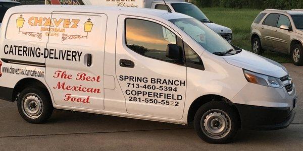 Chavez Mexican Food delivery van.  Vehicle Graphics, Magnets & Decals.