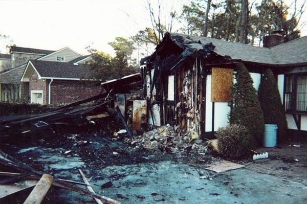 This fire was started by Christmas Lights that were outside the house. It quickly spread to the garage and then the attic.