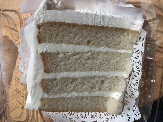 White Cake with Coconut