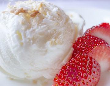 Coconut ice cream.