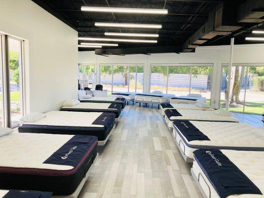 Our Sleep Guide.com Mattress Showroom.