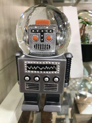 Robot snow globe