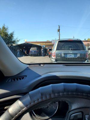 My view of the shop as I pulled in and parked.