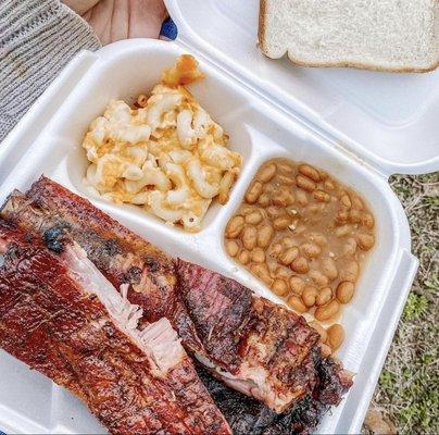 BBQ rib plate